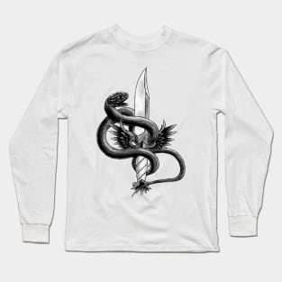 Serpent and the Angel Blade Long Sleeve T-Shirt
